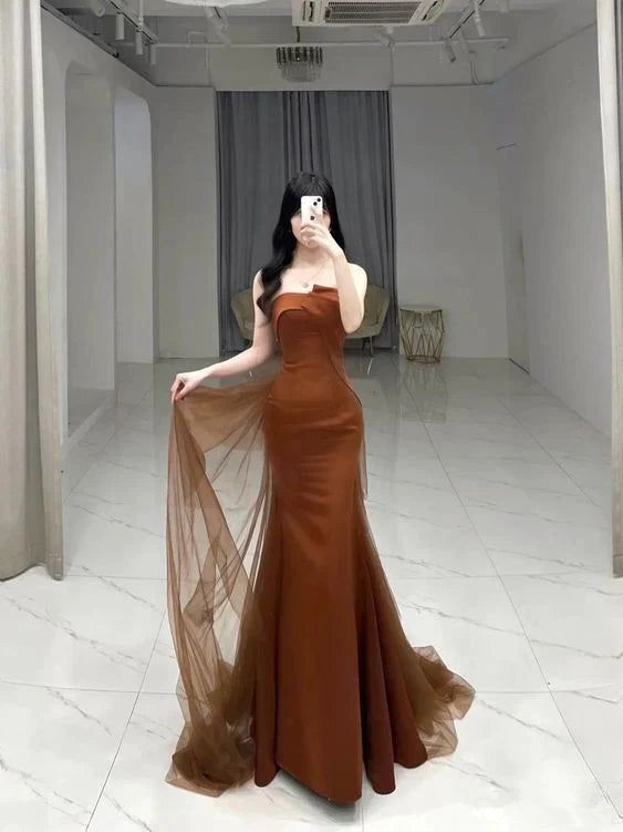 Elegant Princess Party Wear Gown Long Prom Dresses