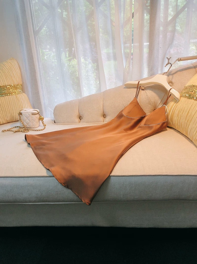 Simple A Line Straps Brown Short Homecoming Dresses 18th Birthday Outfit