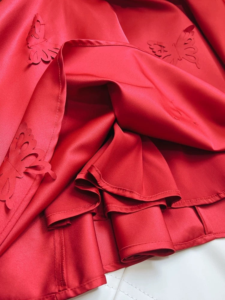 Simple A Line Spaghetti Straps Red Short Homecoming Dresses 18th Birthday Outfit