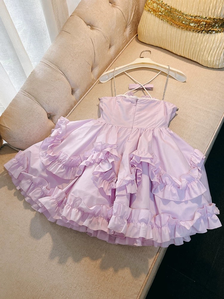 Cute Ball Gown Spaghetti Straps Pink Short Homecoming Dresses 18th Birthday Outfit