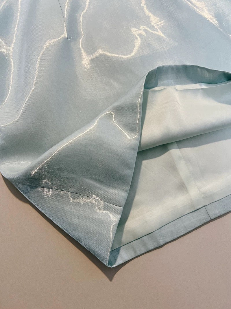 Modest A Line Straps Off The Shoulder Short Blue Homecoming Dresses Party Dress
