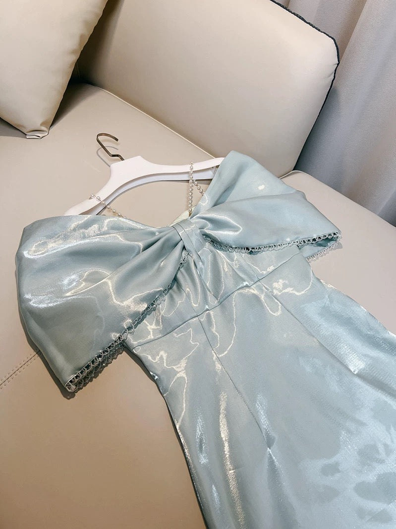 Modest A Line Straps Off The Shoulder Short Blue Homecoming Dresses Party Dress