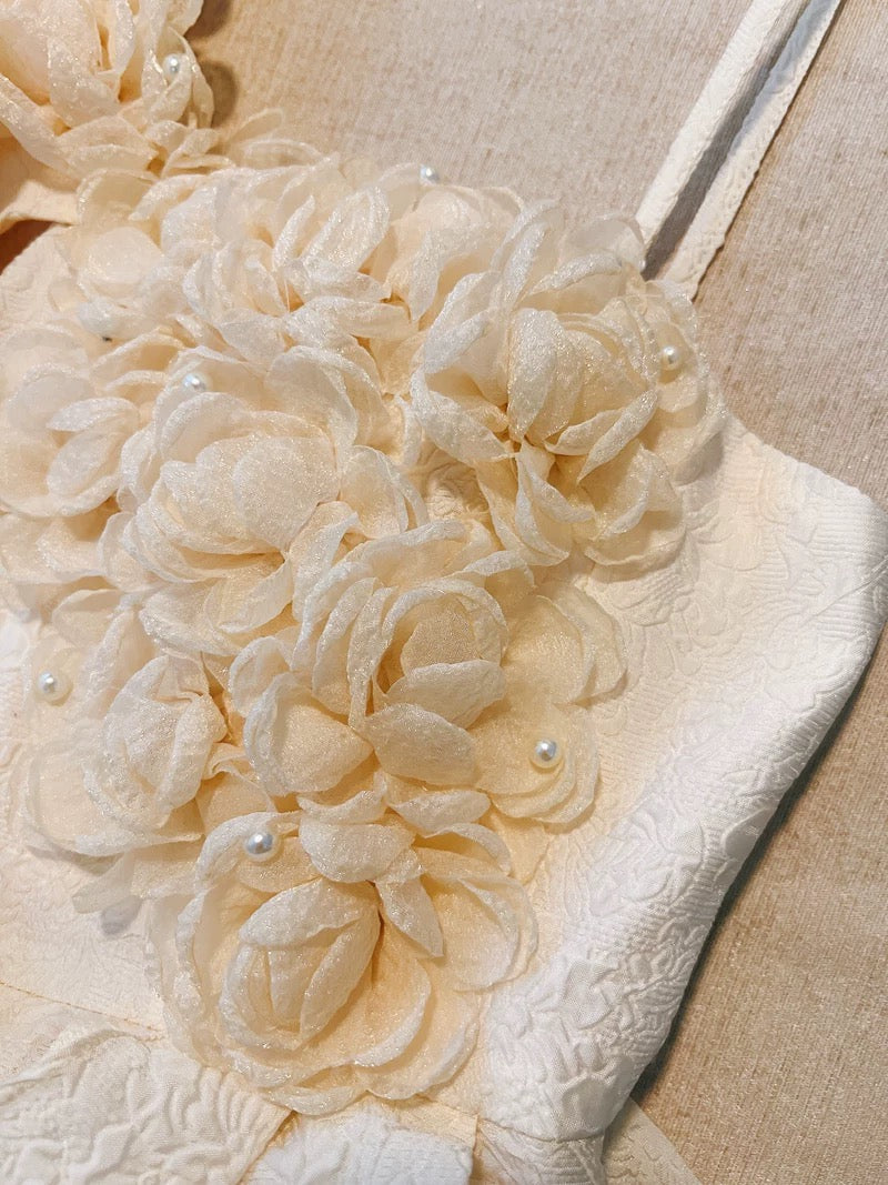 Pretty Ball Gown Straps Lace Flowers Homecoming Dresses Birthday Outfits With Bow