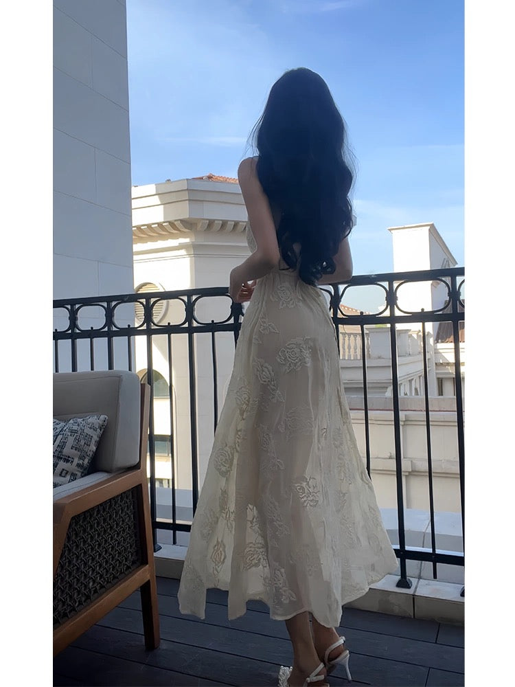 Classy A Line V Neckline Ankle Length Lace Prom Dresses Evening Dress