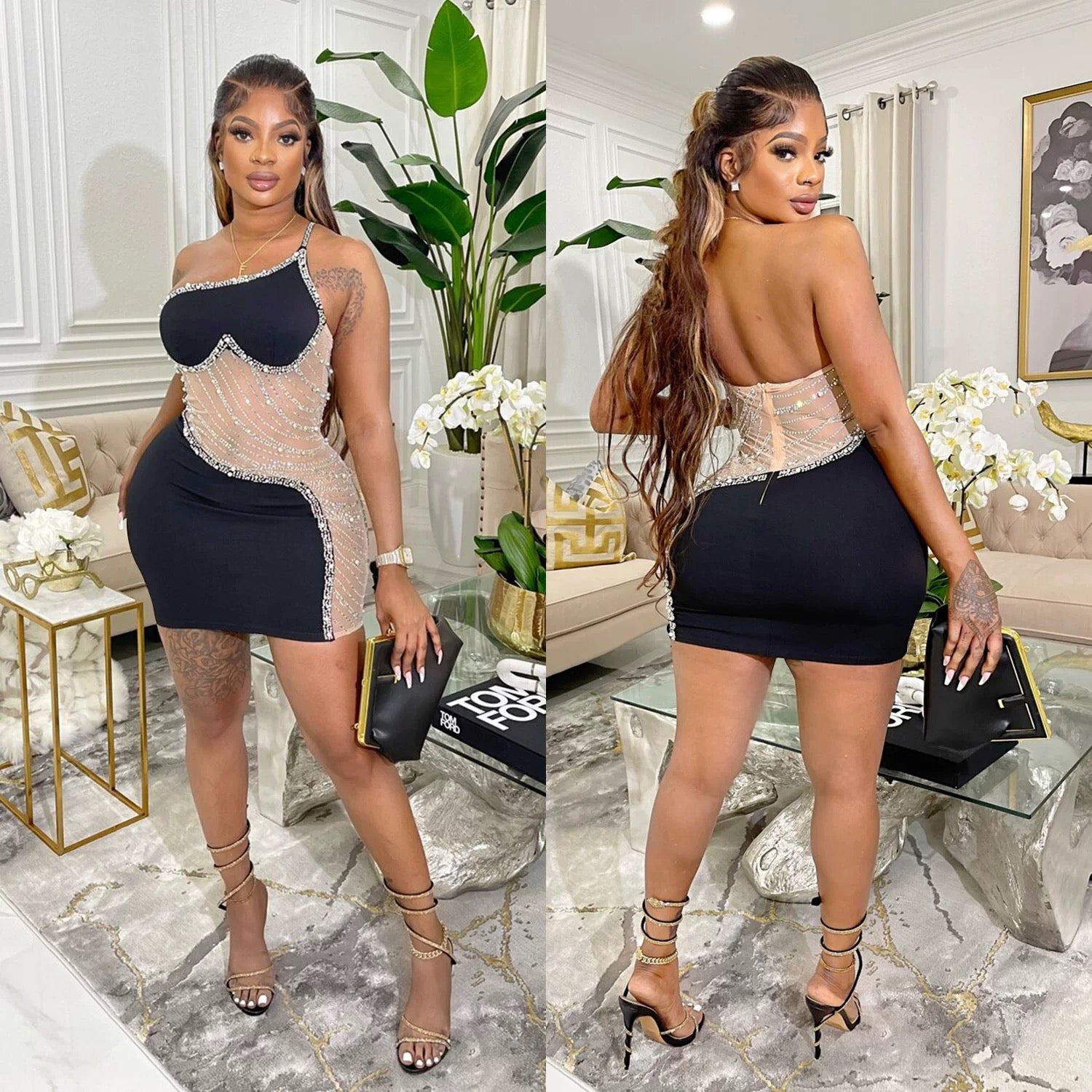 18th Birthday Outfits Sheath Homecoming Dress One Shoulder Black Short Mini Party Dress