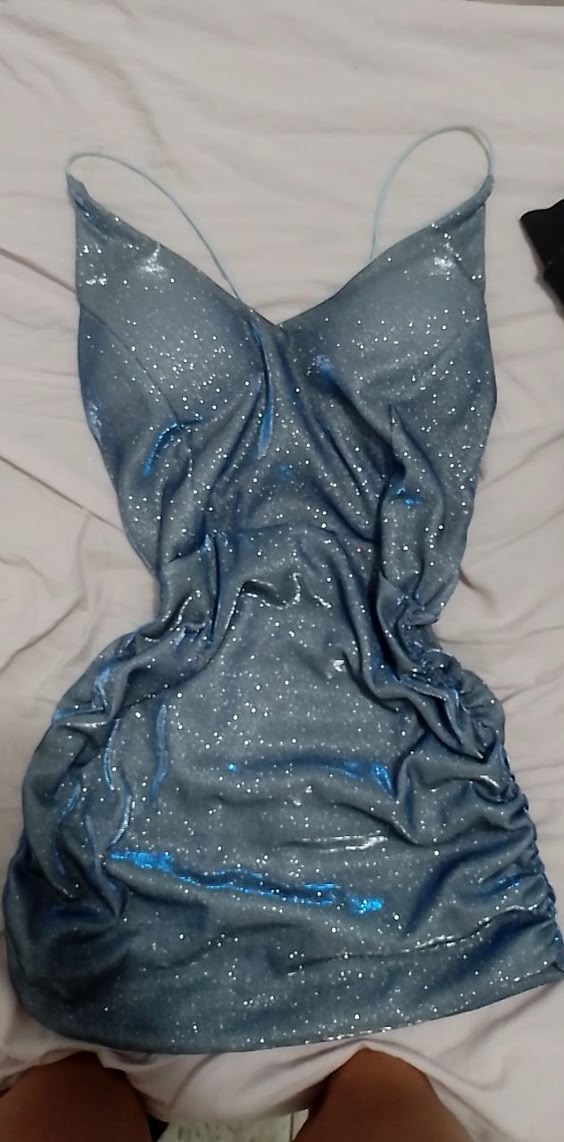 16th Birthday Sheath Blue Sequin Short Homecoming Dresses Mini Party Dress