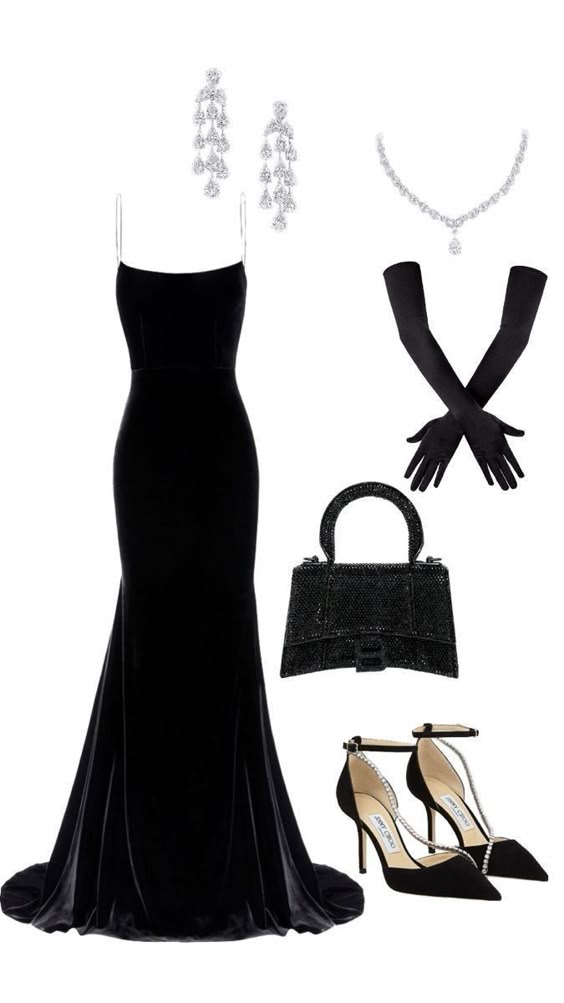 Elegant Mermaid Spaghetti Straps Velvet Black Prom Dresses Long Evening Dress