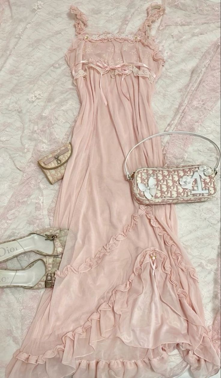 Pretty A line Spaghetti Straps Sleeveless Pink Lace Prom Dresses Long Evening Dress