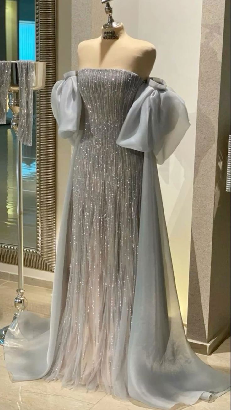 Classy Sheath Off The Shoulder Sequin Long Party Dress Prom Dresses Evening Dress
