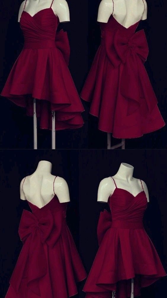 16th Birthday A Line Spaghetti Straps Burgundy Homecoming Dresses Short Birthday Dress