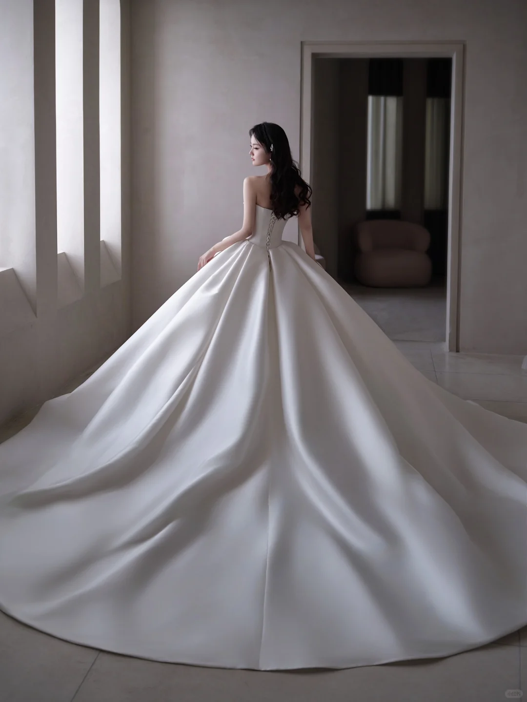 Timeless Ball Gown Strapless Satin Applique Tulle Long Wedding Dresses