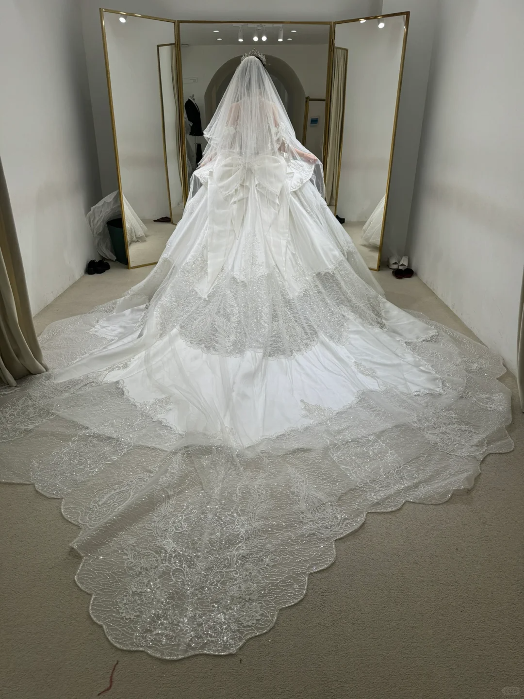 Timeless Ball Gown Off The Shoulder Satin Tulle Lace Beaded With Veil Long Wedding Dresses