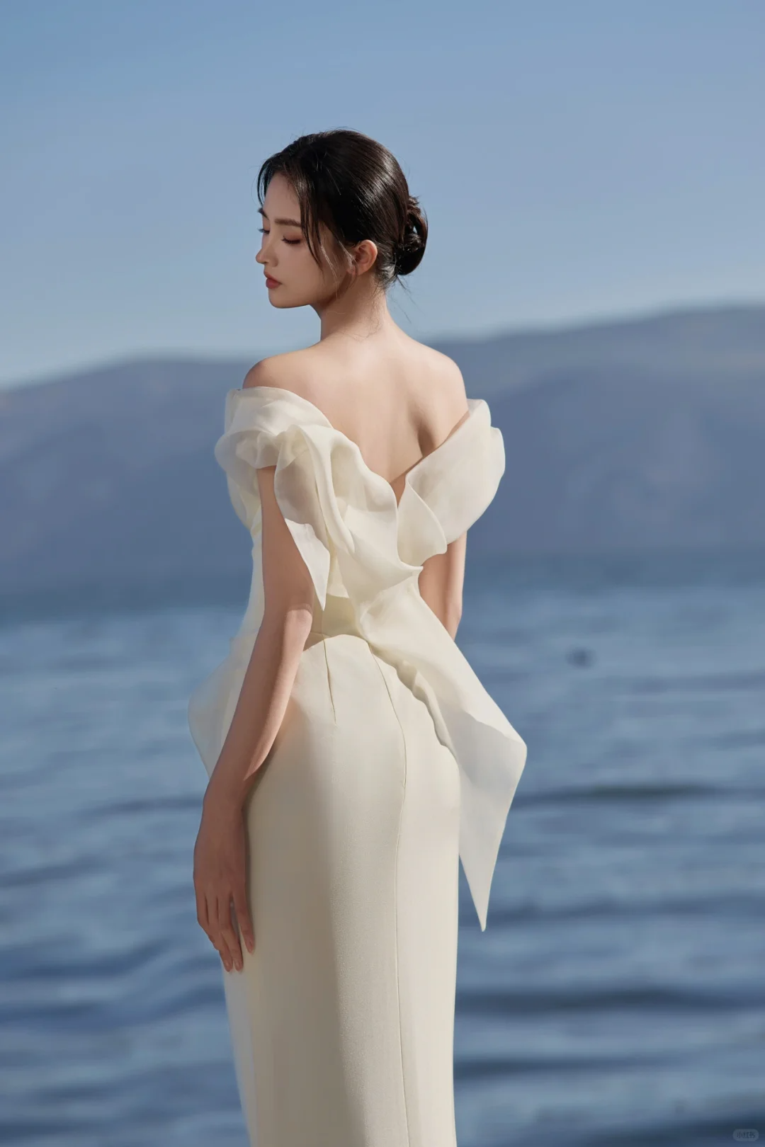 Dreamy Mermaid Off The Shoulder Satin Tulle With Veil Long Wedding Dresses
