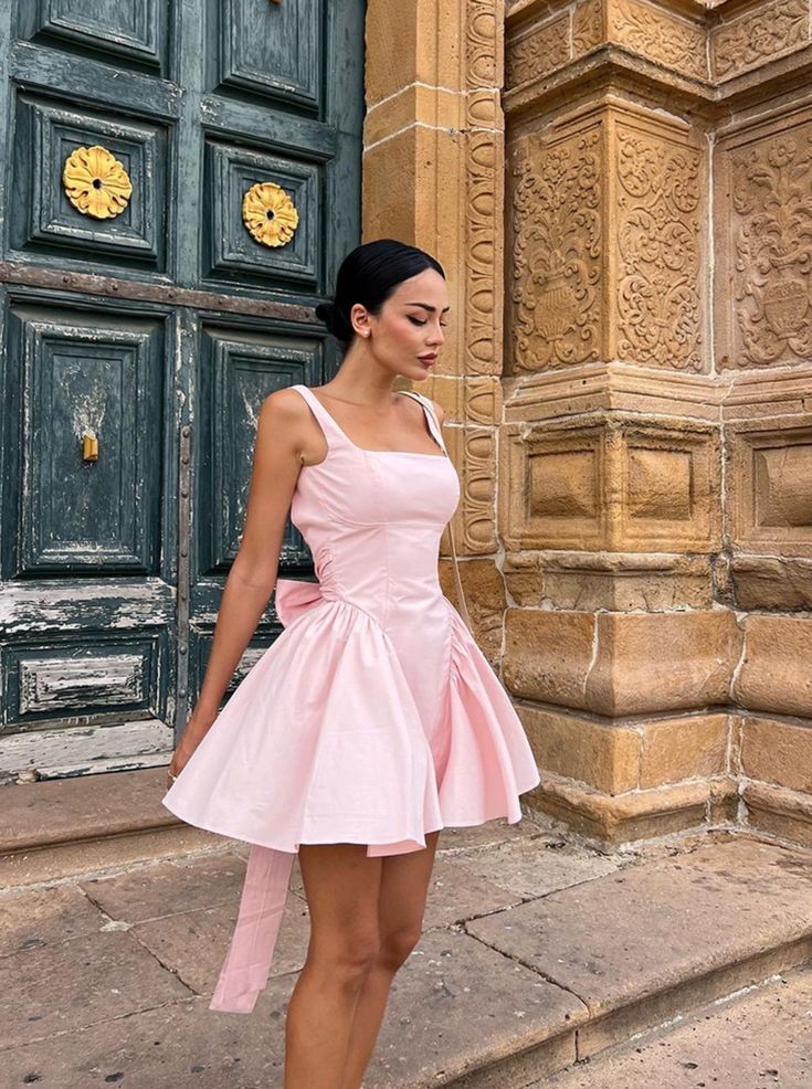 Backless Mini Gown Dress Sexy Homecoming Dress Birthday Outfits