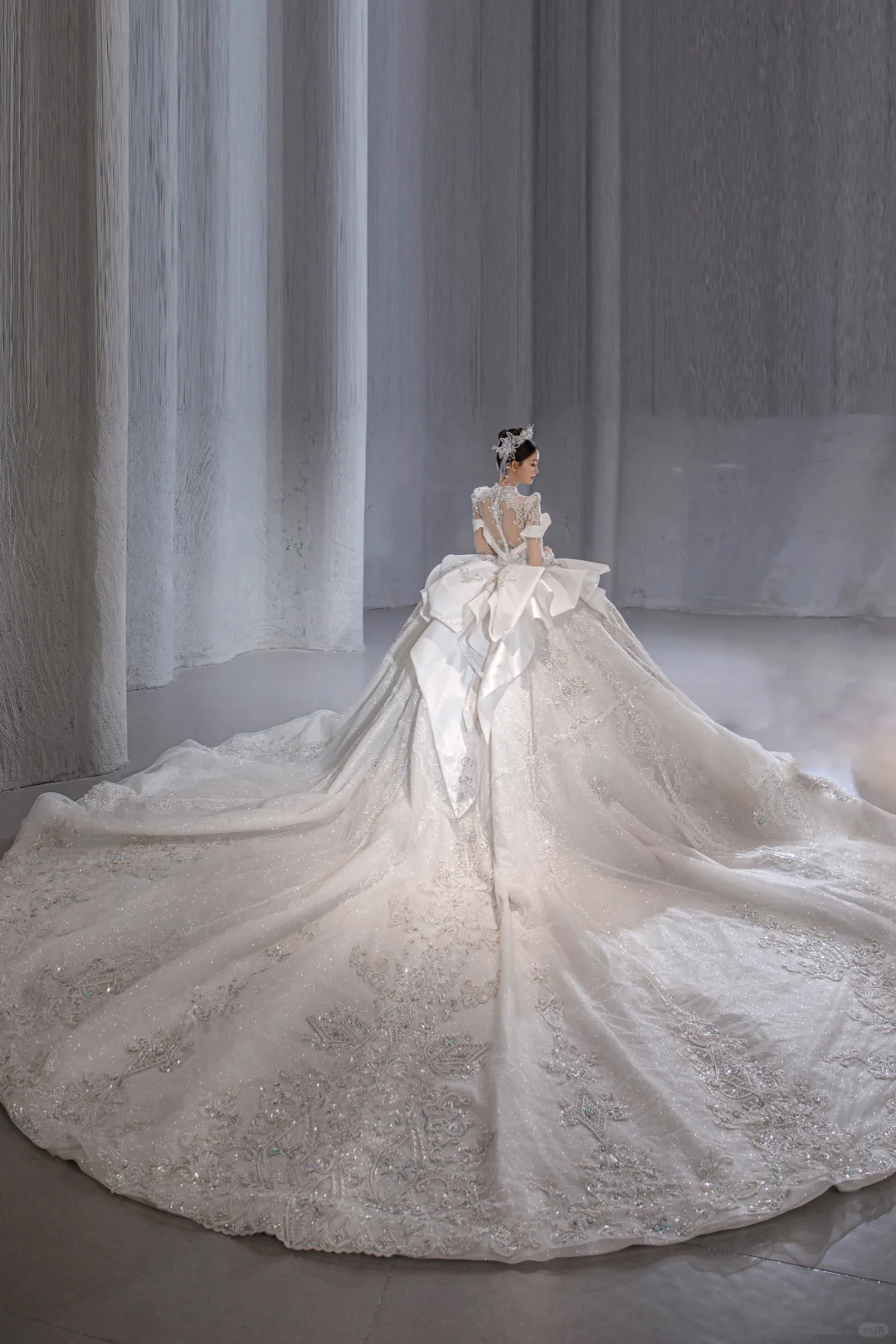 Timeless Ball Gown Satin Tulle Sequin Beaded Long Sleeves Long Wedding Dresses
