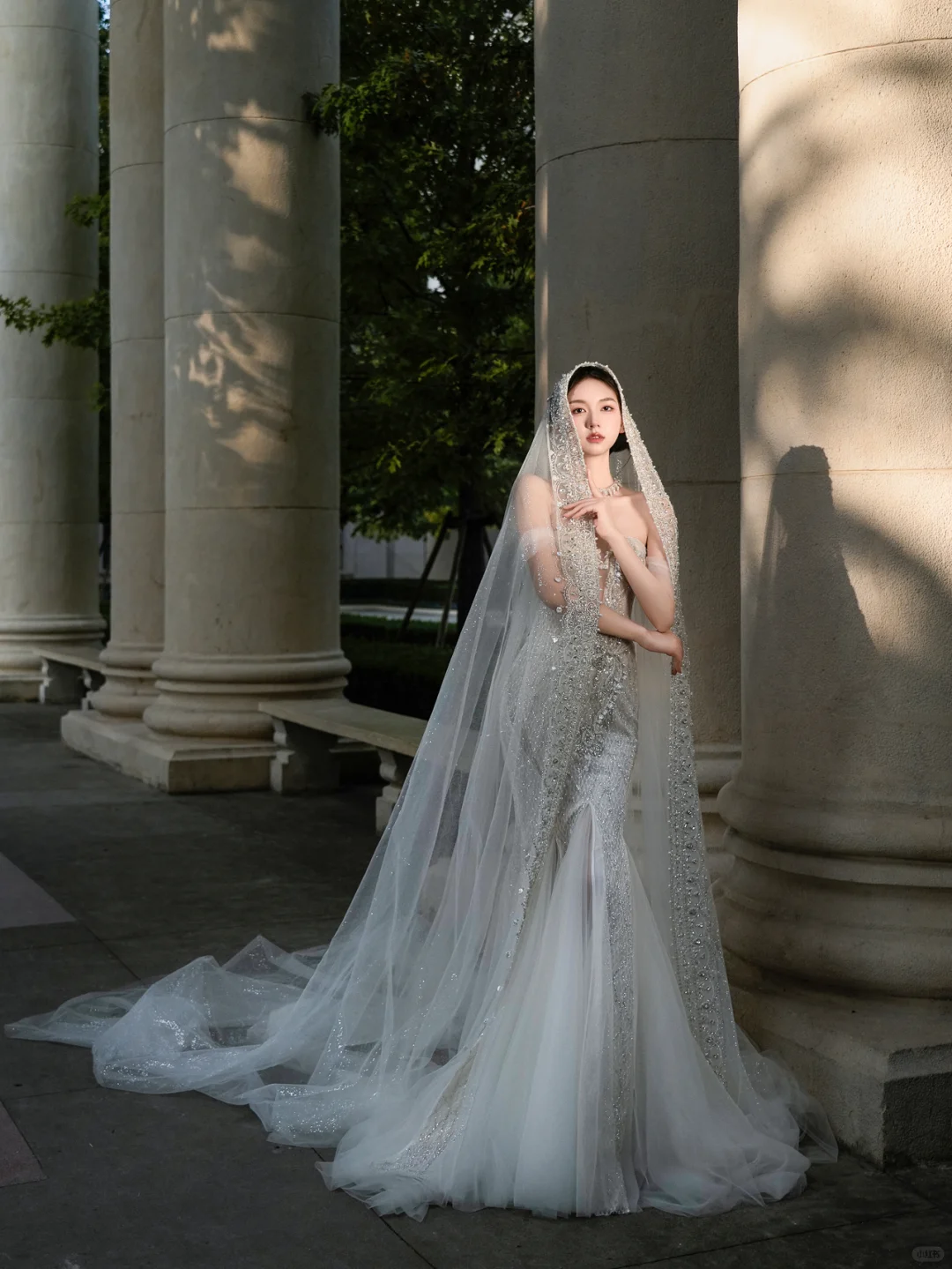 Gorgeous Mermaid Off The Shoulder Tulle Lace Beaded With Veil Long Wedding Dresses