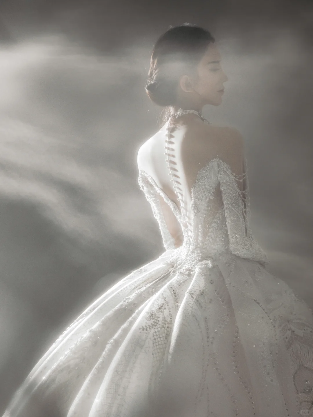Timeless Ball Gown Off The Shoulder Tulle Lace Beaded Long Sleeves Long Wedding Dresses
