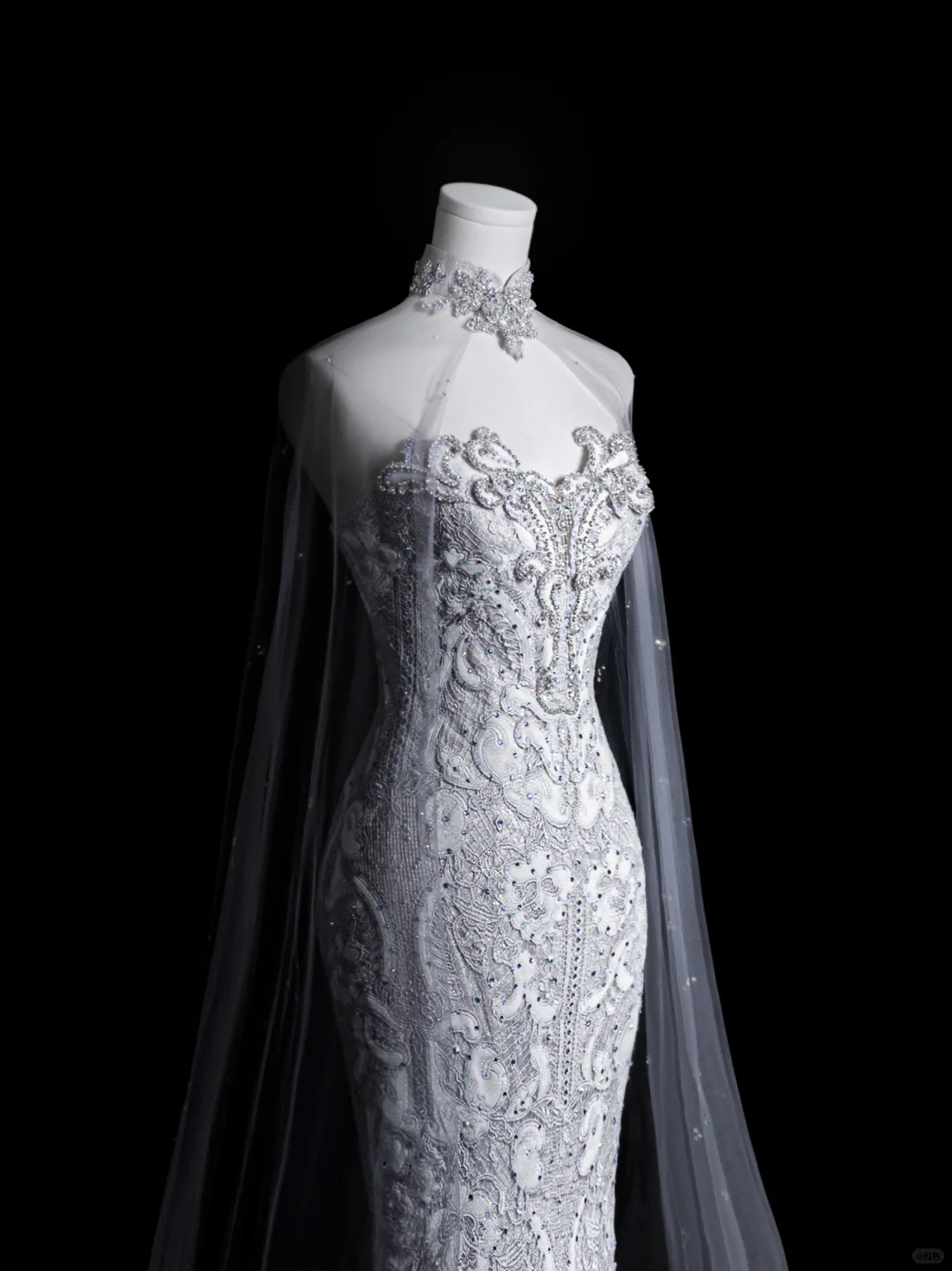 Dreamy Mermaid Strapless Satin Tulle Sequin Long Wedding Dresses