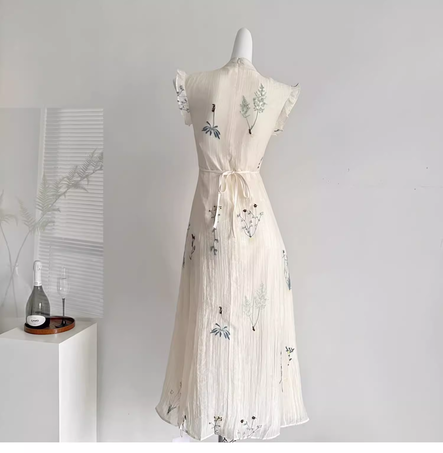 New Chinese Style Retro Embroidered Vacation Dress Party Dress