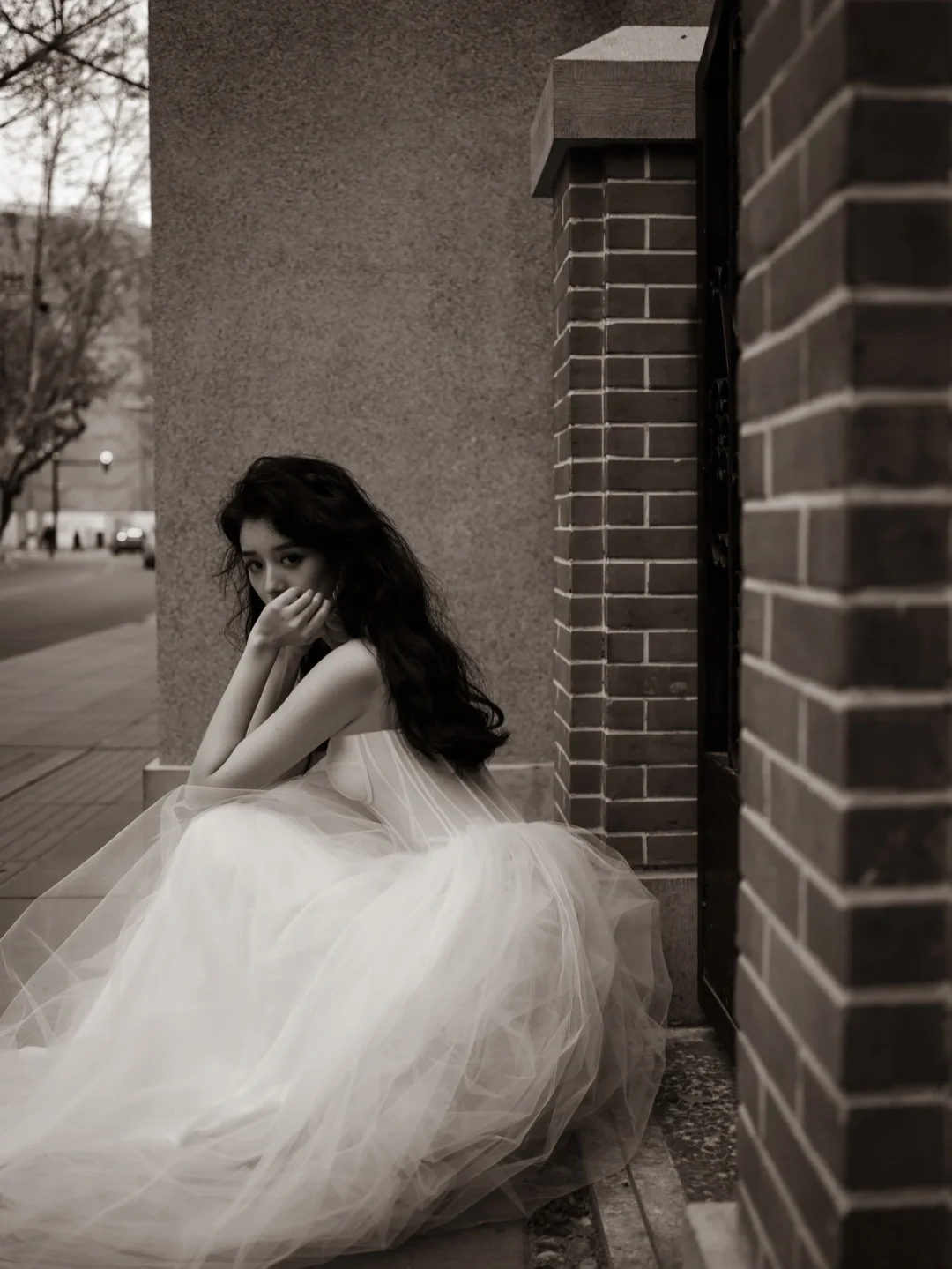 Elegant A Line Strapless Tulle Long Wedding Dresses