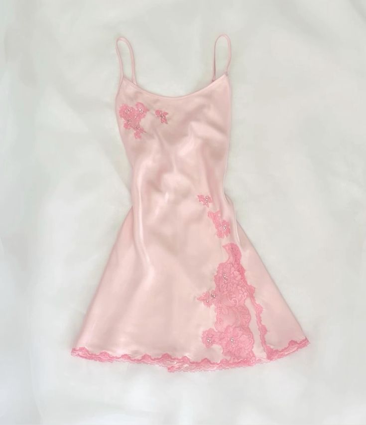 Pink A Line Spaghetti Straps Satin Applique Short Homecoming Dress 18th Birthday Outfits