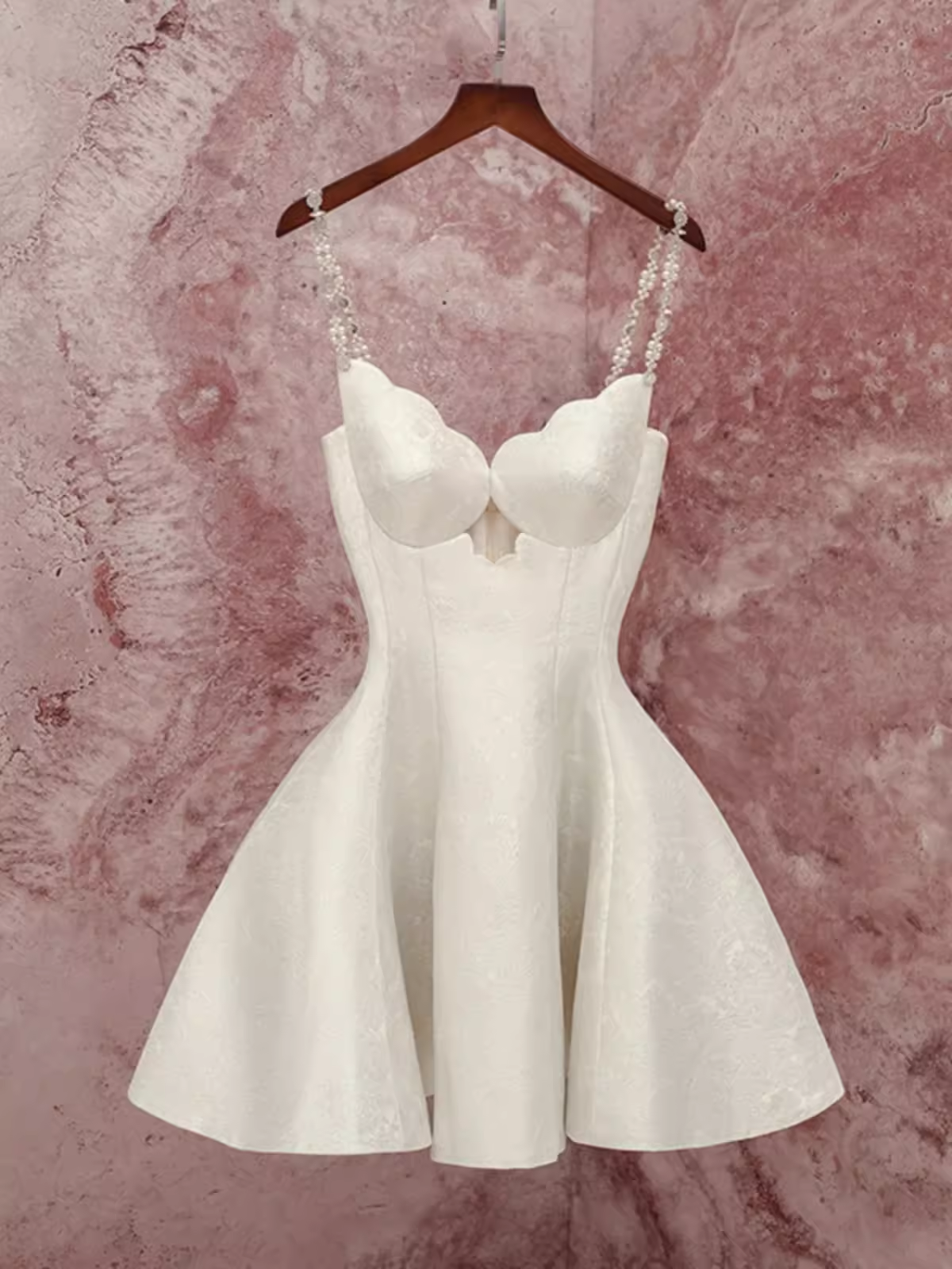 Elegant A Line Spaghetti Straps White Birthday Dress Satin Homecoming Dresses