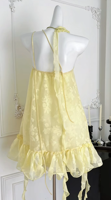 Pastel Yellow A Line One Shoulder Strap Chiffon Applique Short Homecoming Dress 17th Birthday Outfits
