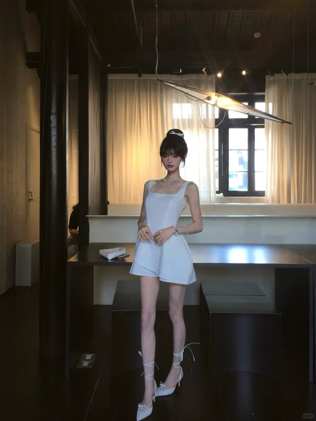 White 16th A Line Square Satin Short Homecoming Dress Birthday Outfits