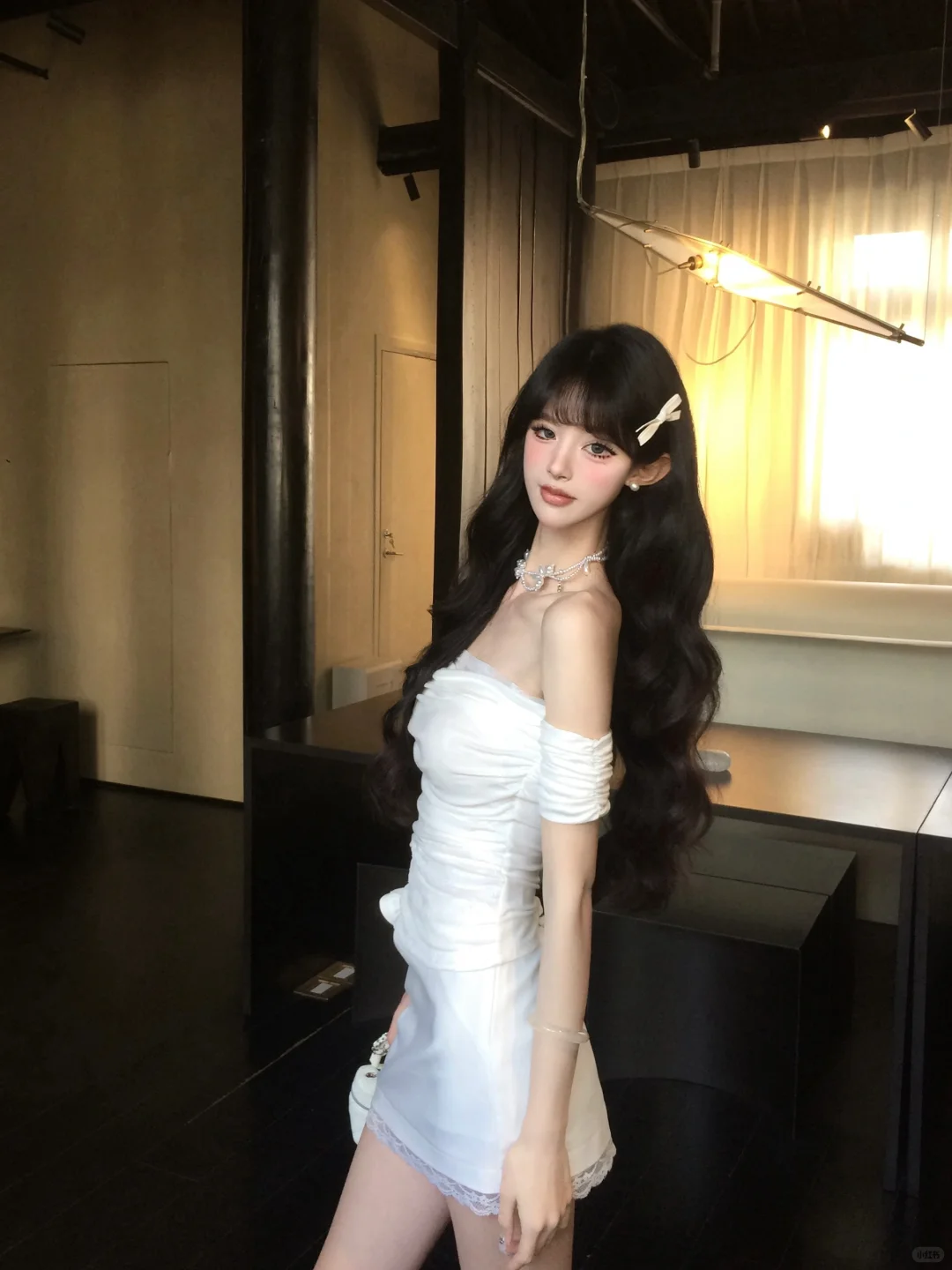 Chic 20th White Mermaid Off The Shoulder Satin Short Homecoming Dress Birthday Outfits