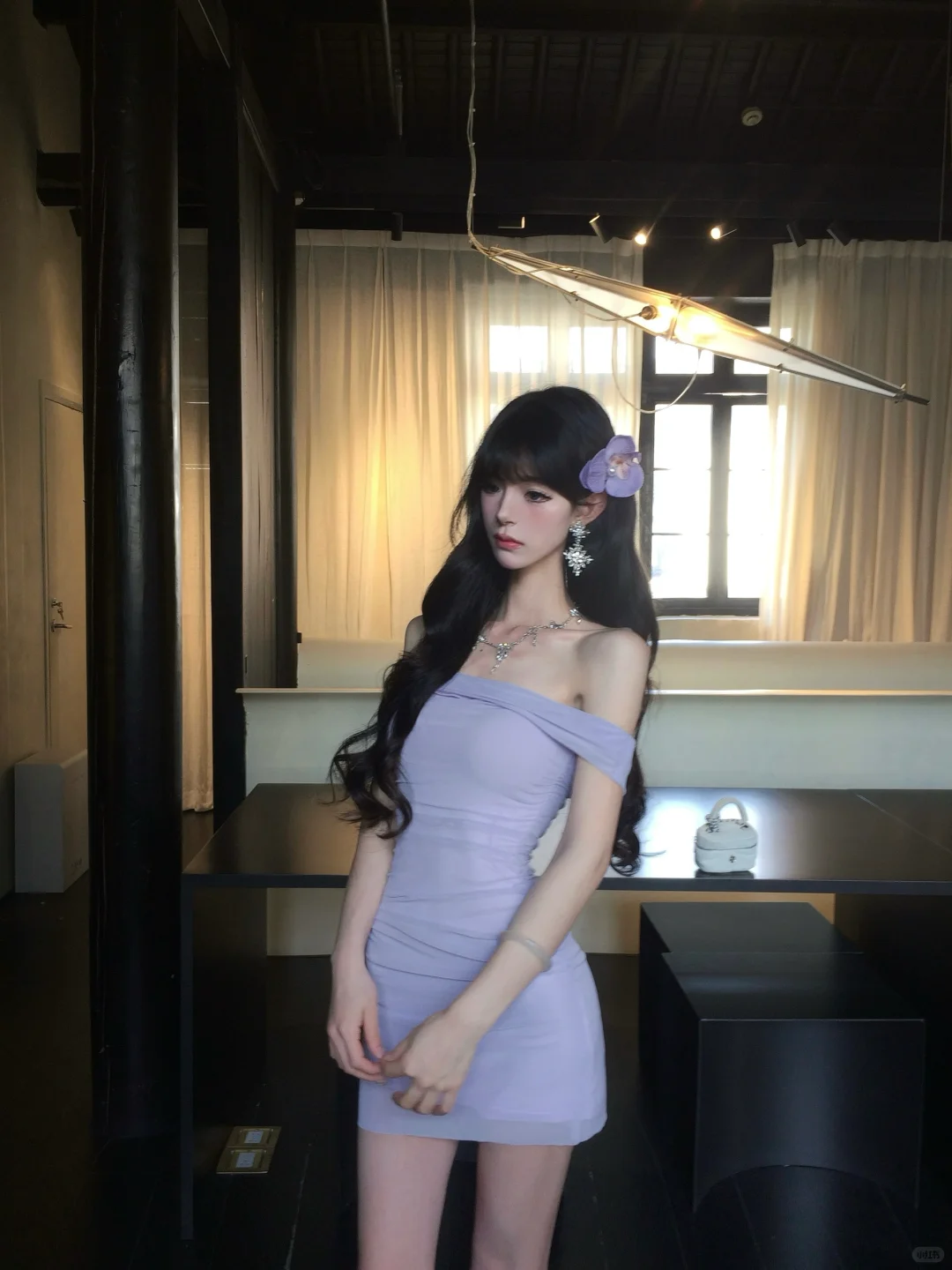 Charming 20th Lilac Mermaid Off The Shoulder Satin Short Homecoming Dress Birthday Outfits