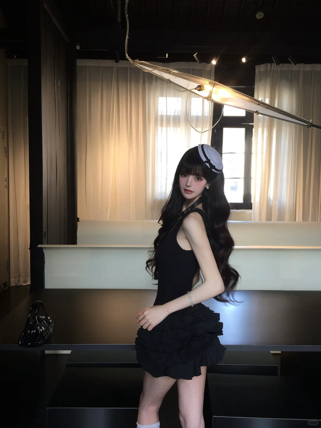 Simple 19th A Line U Neck Black Satin Short Homecoming Dress Birthday Outfits