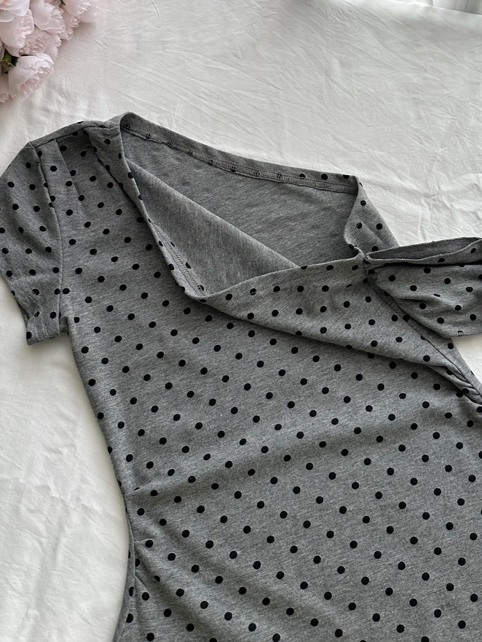 Gray 18th A Line One Shoulder Satin Polka Dots Short Homecoming Dress Birthday Outfits