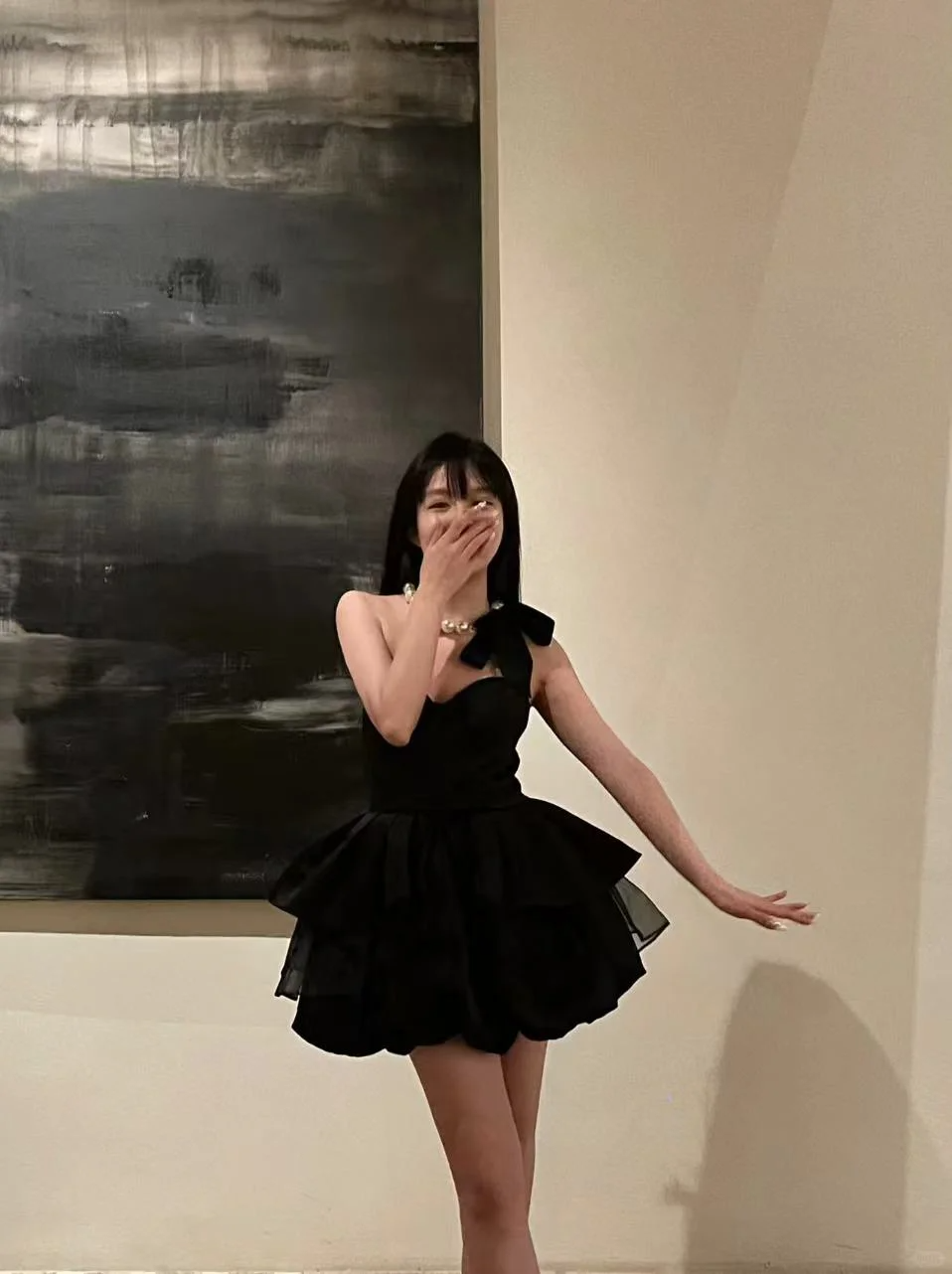 Black Ball Gown Strapless Satin Short Homecoming Dress18th Birthday Outfits