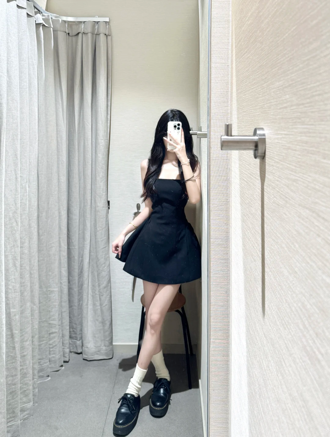Simple Elegant Black A Line Square Satin Short Homecoming Dress 18th Birthday Outfits