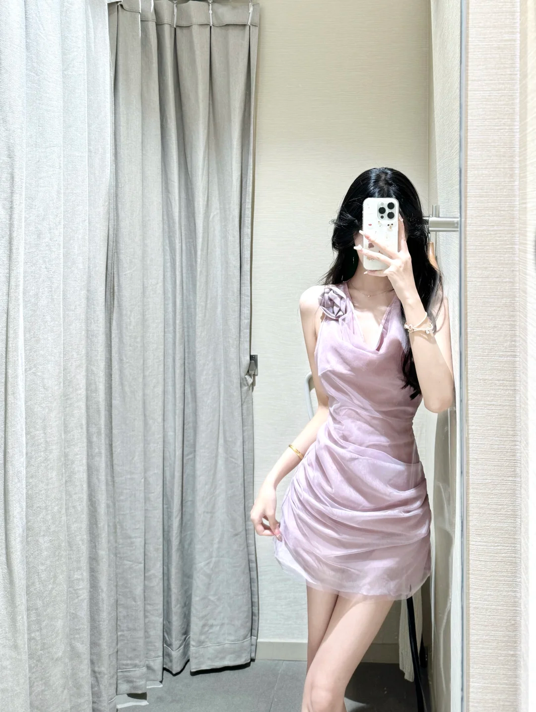 Unique A Line Halter Satin Chiffon Short Homecoming Dress 19th Birthday Outfits