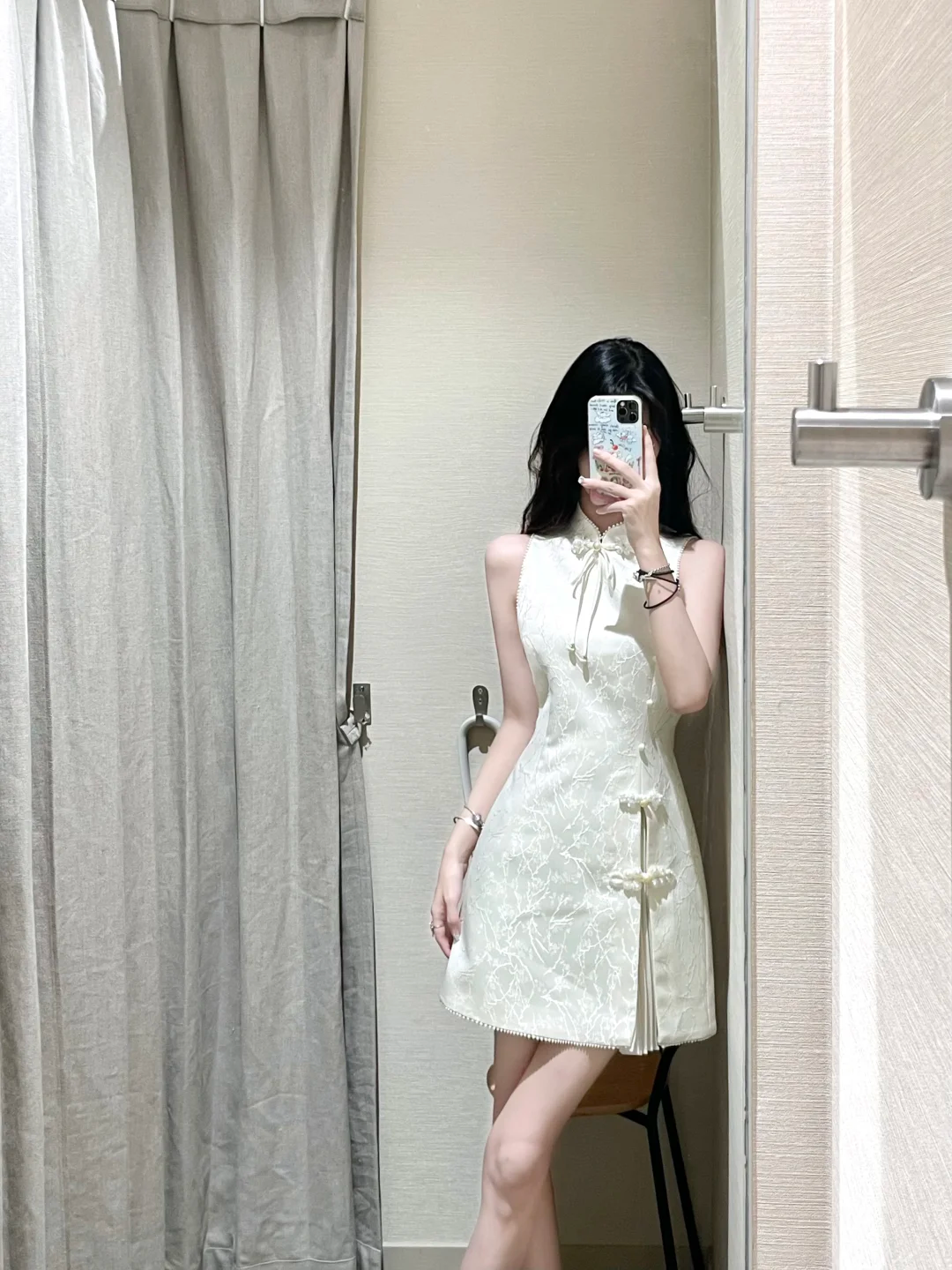 Unique Chinese Style A Line Satin Short Homecoming Dress 20th Birthday Outfits