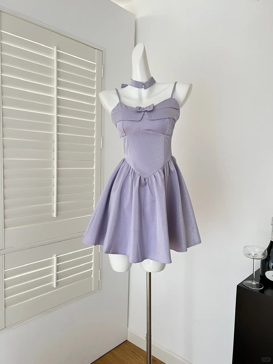 Pretty A Line Spaghetti Straps Lilac Satin Short Homecoming Dress 17th Birthday Outfits