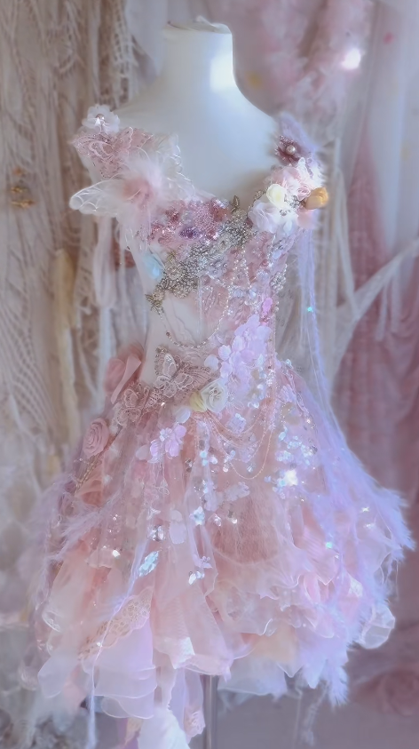 Gorgeous A Line Chiffon Tulle Sequin Beads Flower Short Homecoming Dress 18th Birthday Outfits