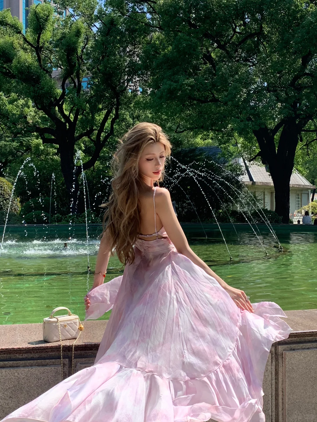 Pretty A Line Spaghetti Straps Chiffon Long Prom Dresses Formal Dress