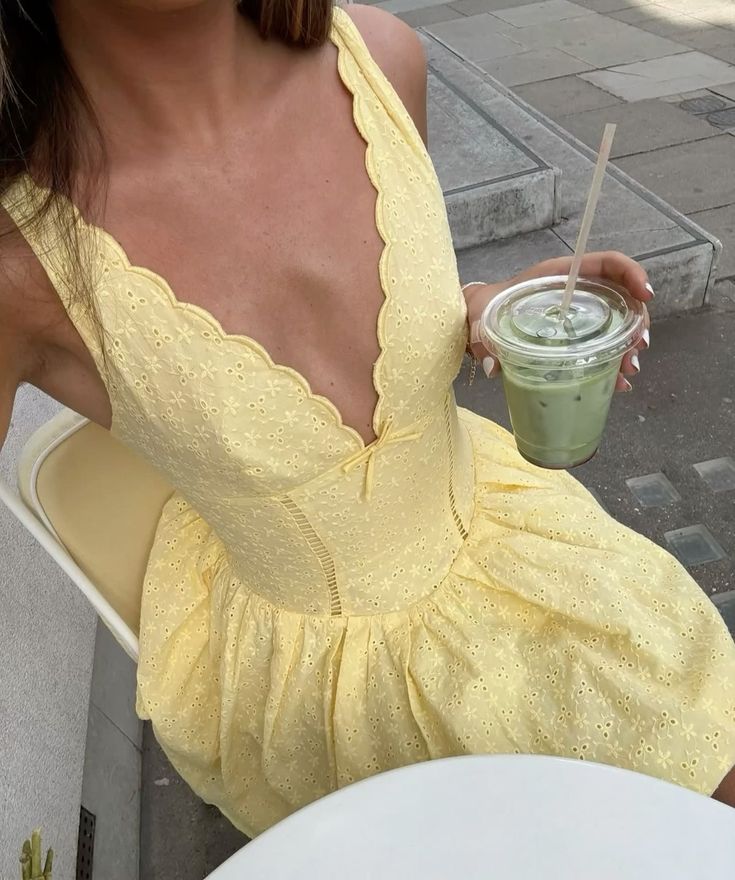 Yellow A Line V Neck Satin Short Homecoming Dress 18th Birthday Outfits