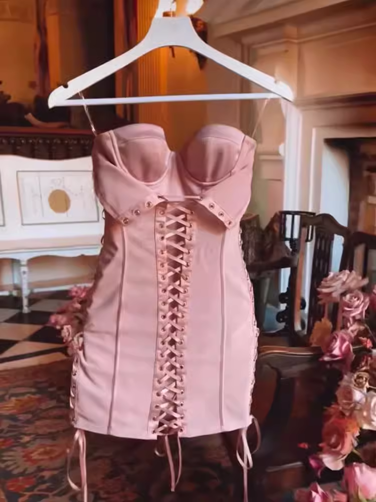 Cute A Line Strapless Short Birthday Dress Pink Homecoming Dresses