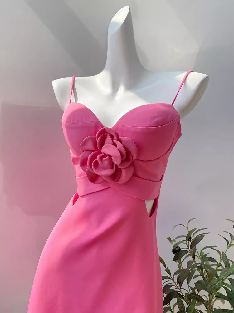 Elegant A Line Straps Pink Birthday Dress Short Homecoming Dresses