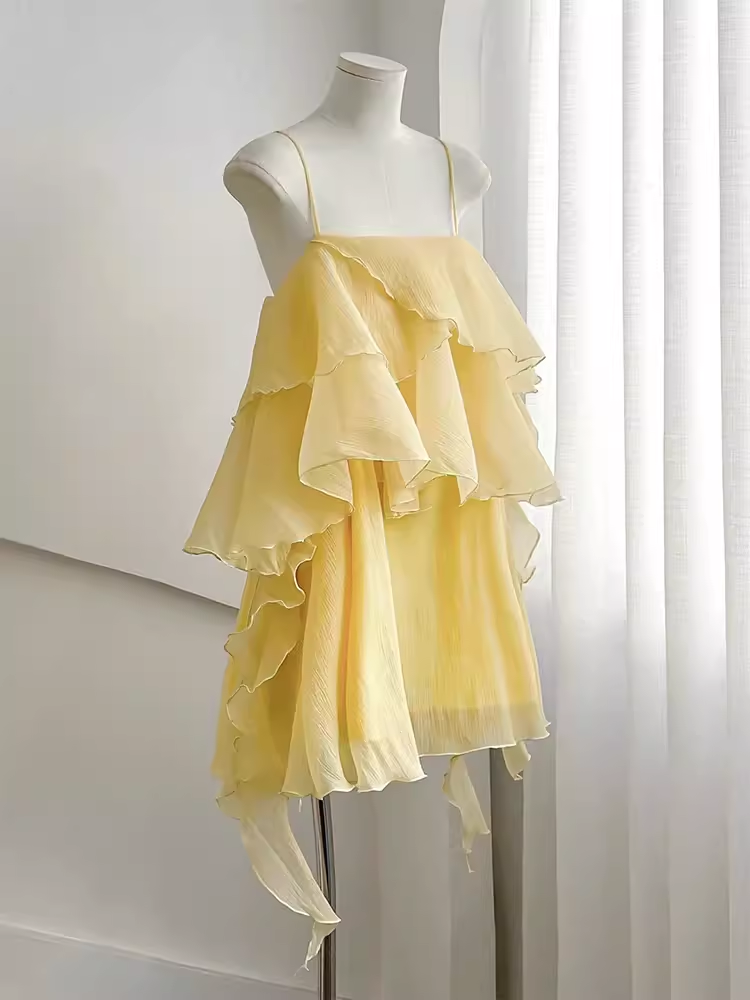 Cute A line Straps 18th Birthday Dress Chiffon Homecoming Dresses