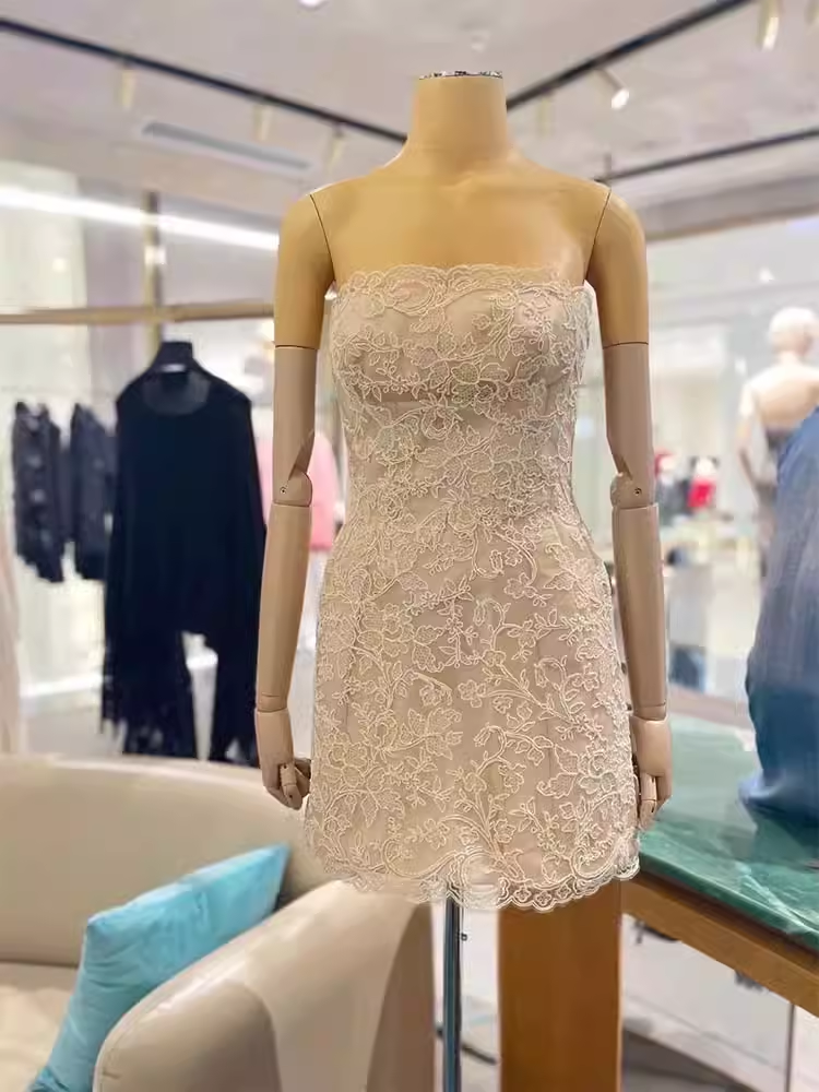 Simple A line Short Birthday Dress Lace Homecoming Dresses