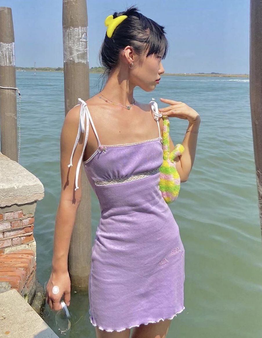Pretty A Line Spaghetti Straps Lilac Satin Short Homecoming Dress 19th Birthday Outfits