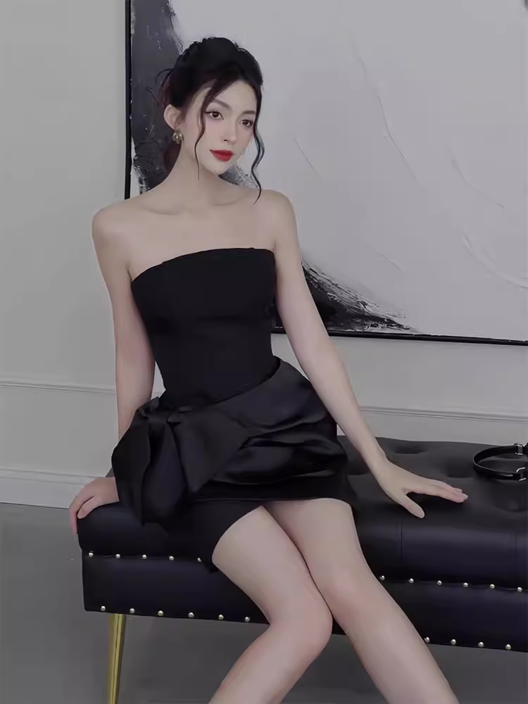 Sexy A line Black Short Homecoming Dress 19th Birthday Outfits