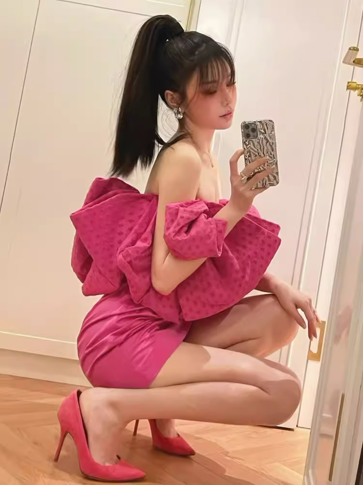 Elegant Sheath Strapless Pink 18th Birthday Dress Short Homecoming Dresses