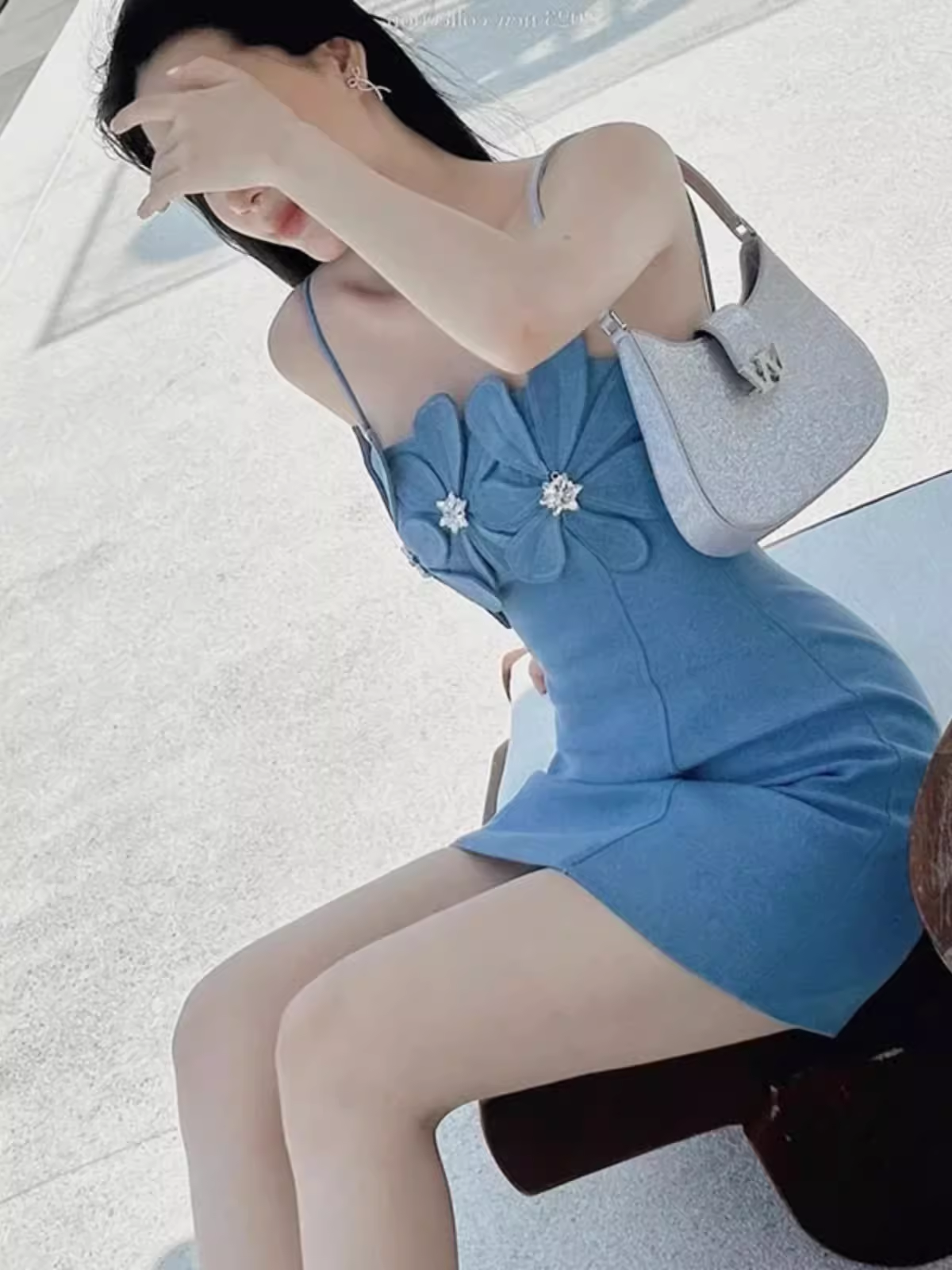 Elegant Sheath Straps Blue 18th Birthday Dress Short Homecoming Dresses