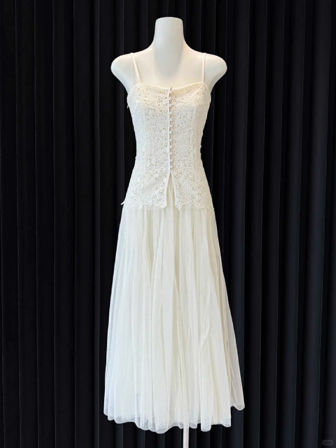 Classy A Line Spaghetti Straps Chiffon Lace Long Prom Dresses Formal Dress