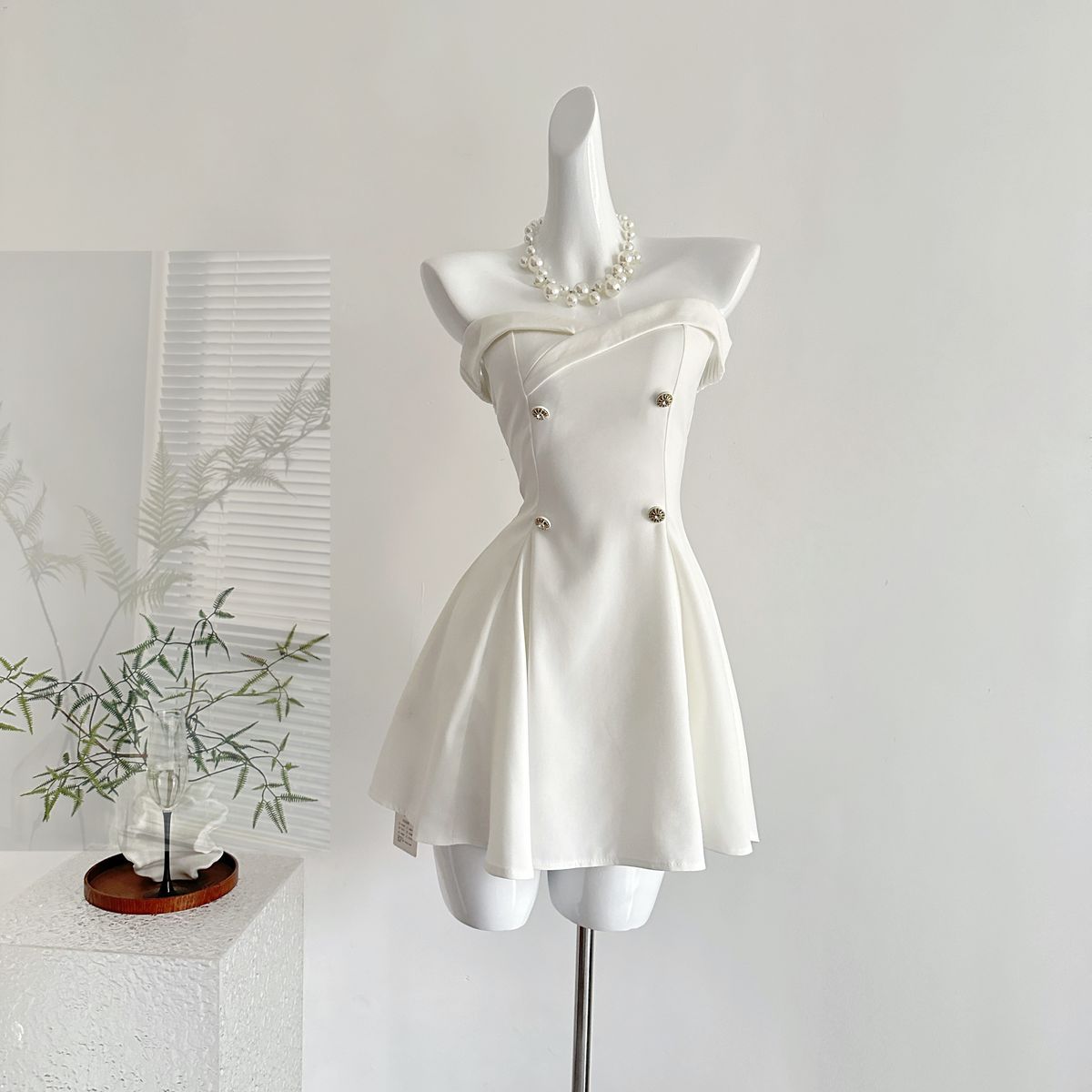 Unique A Line Strapless Satin Short Homecoming Dress 18th Birthday Outfits